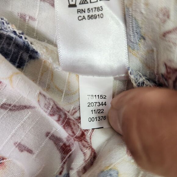 Maurices Womens Top 2X Multi Floral Lace 3/4 Flared Sleeve Boho Peasant Cottage - Picture 10 of 10